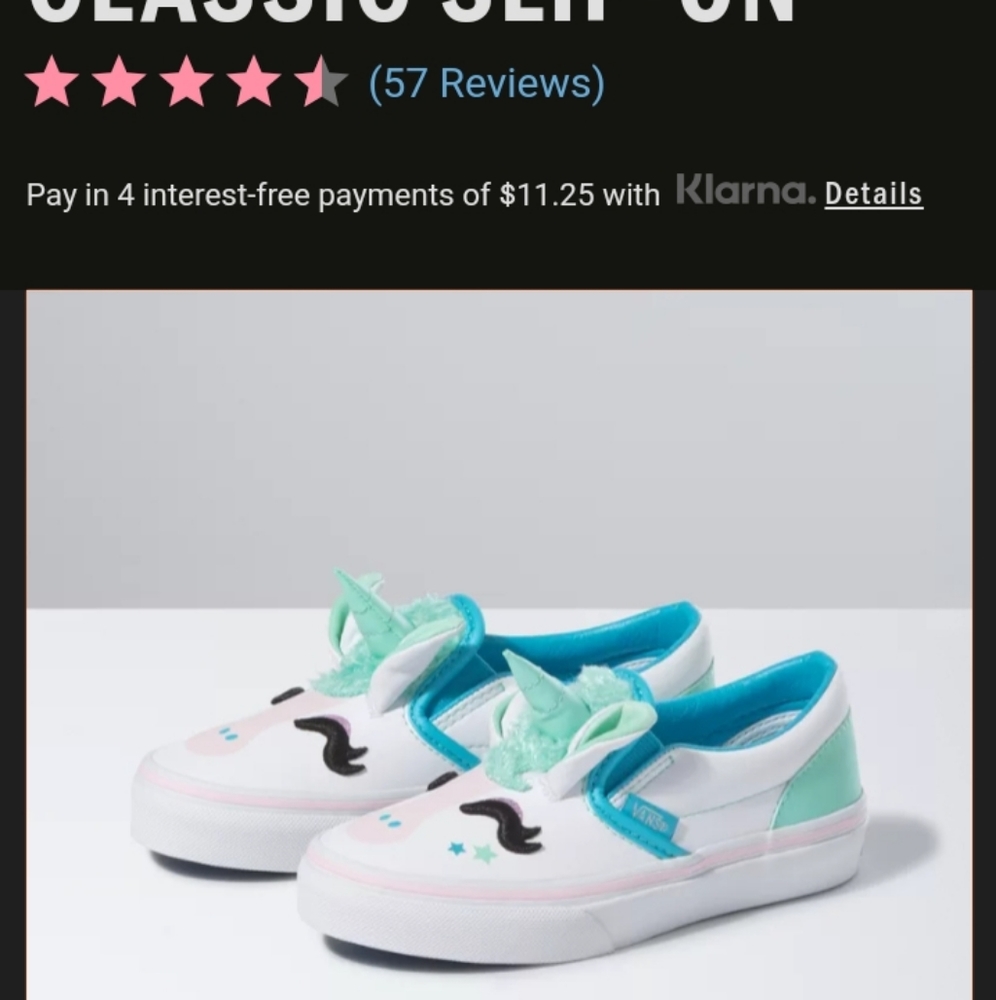 Vans kids Unicorn